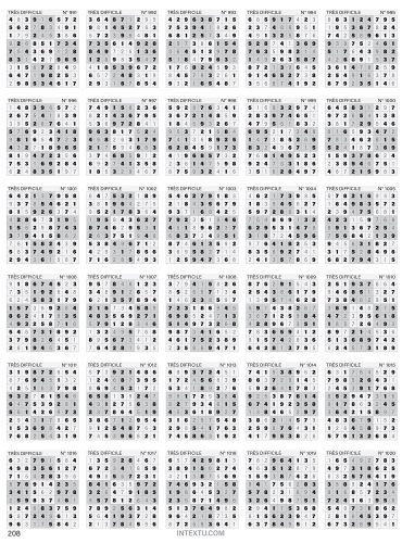 solutions grilles de sudoku à imprimer