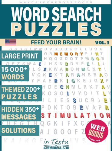 word search puzzles book with riddles vol1