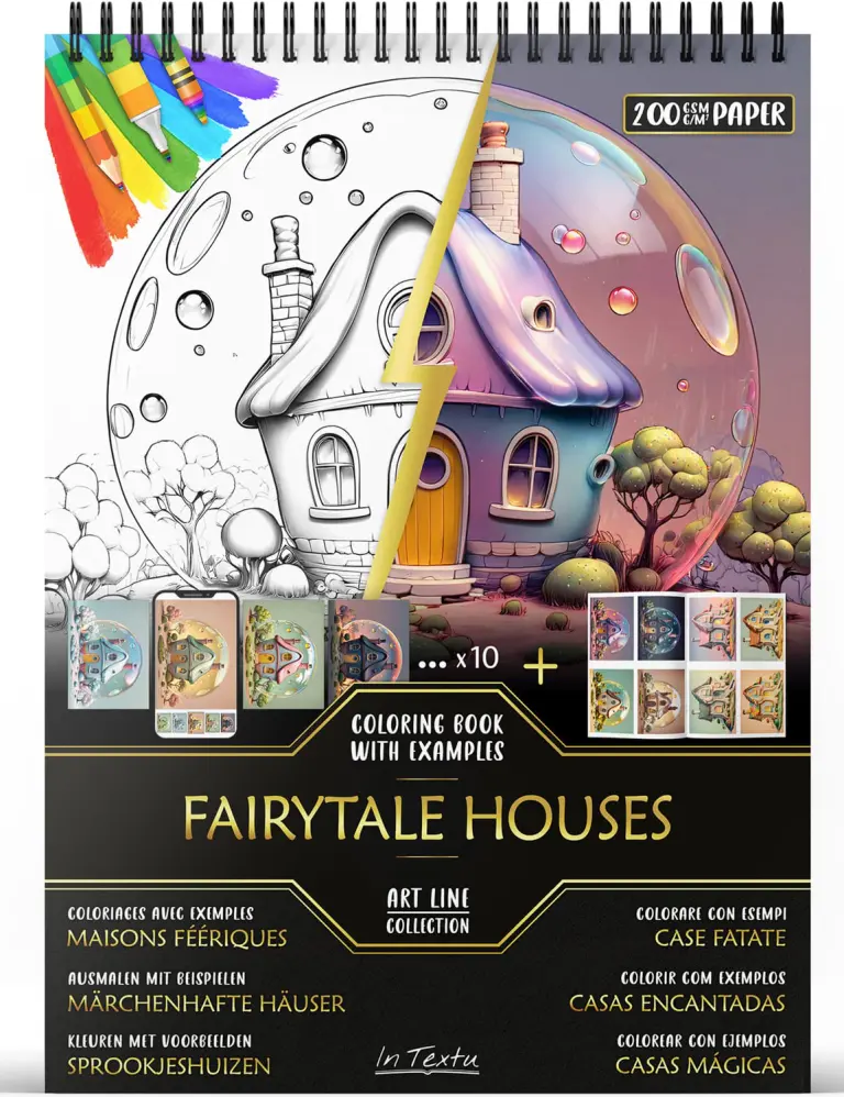 Livre de coloriage pour adultes avec 30 dessins originaux à colorier pour la détente, la créativité et le bien-être.