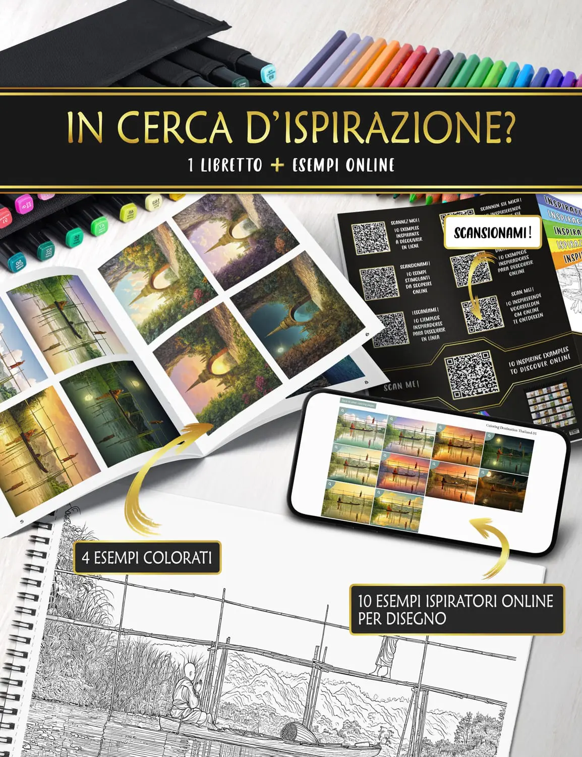 Scopri online esempi e armonie di colore per ispirarti nei tuoi momenti creativi.