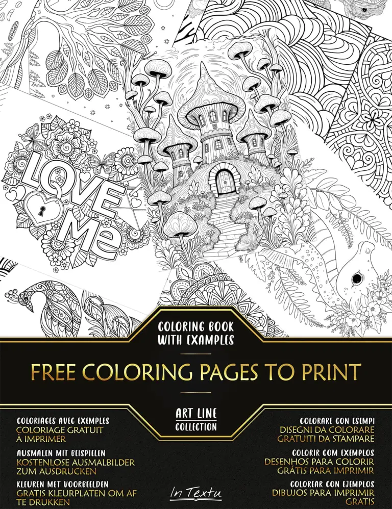 a coloring book with free coloring pages to download and print