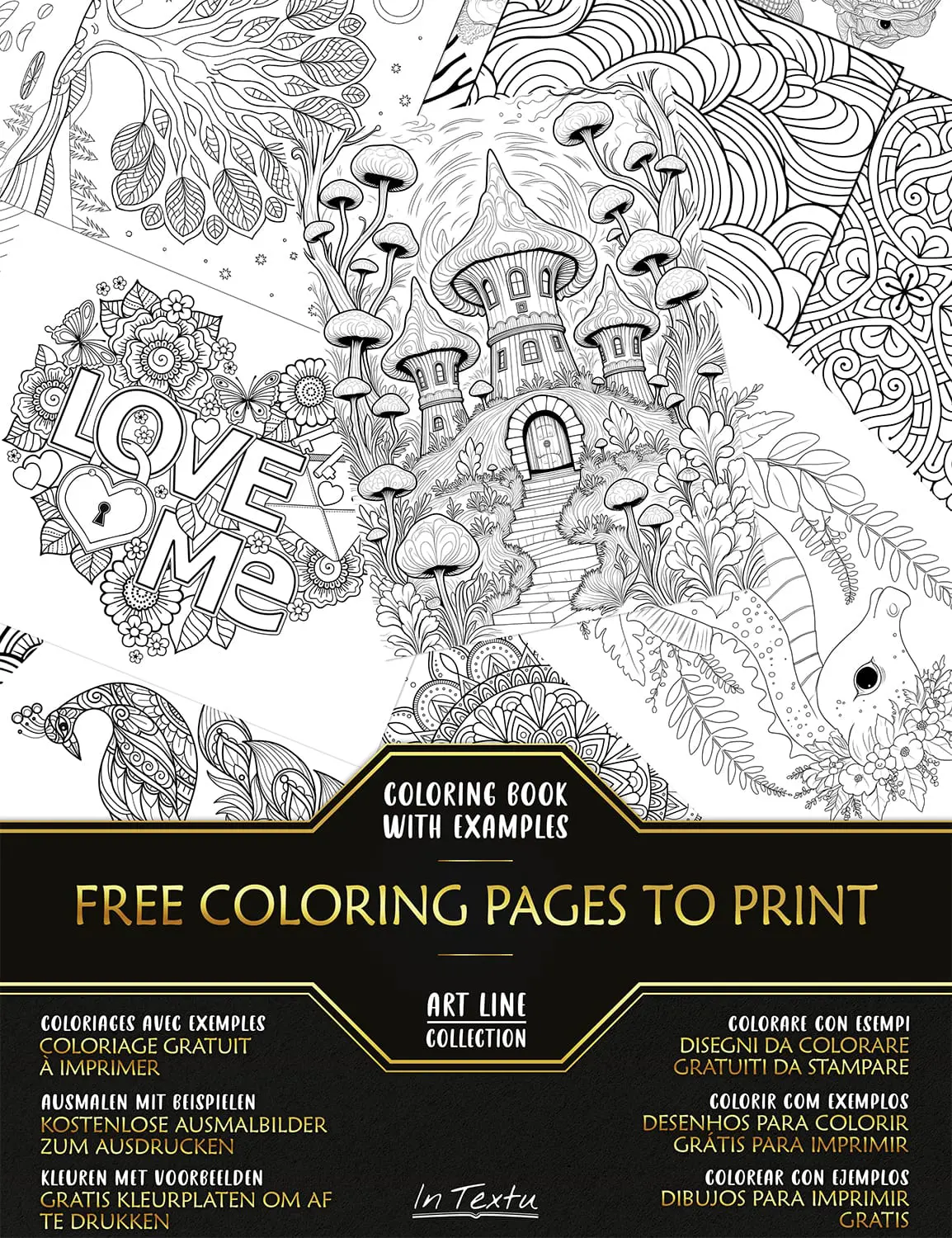 free coloring pages with colored examples a coloring book with free coloring pages to download and print