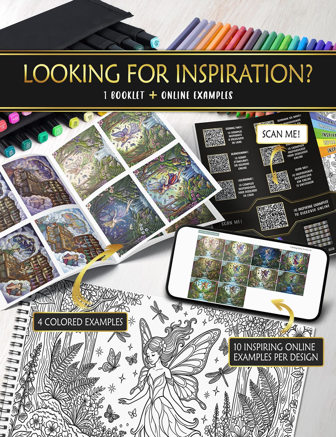 Online color ideas for your "Fairy Secrets" pages Get inspired online with beautiful color combinations and examples for each drawing.