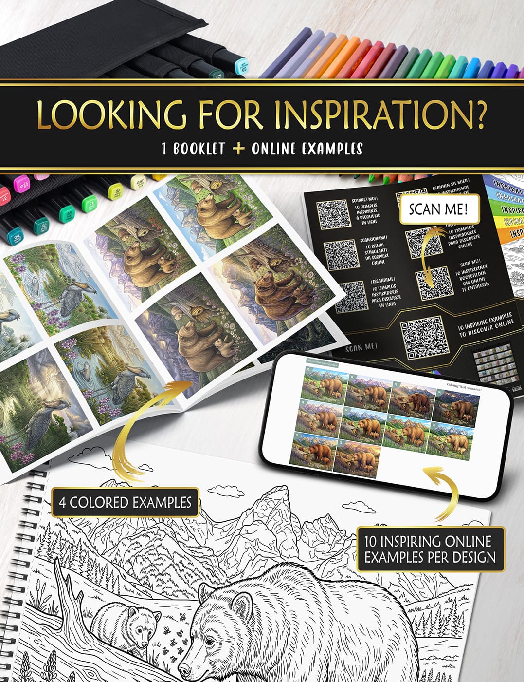 Online color ideas for your "Wild Animals" pages