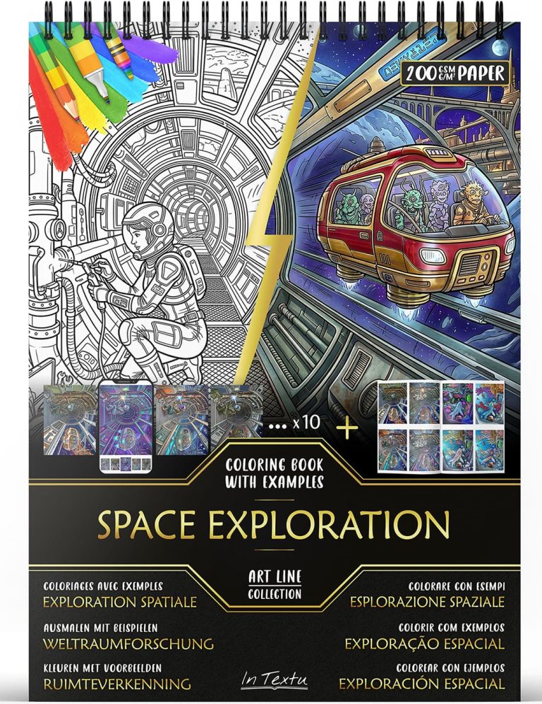 Livre de coloriage pour adultes avec 30 dessins originaux à colorier pour la détente, la créativité et le bien-être.
