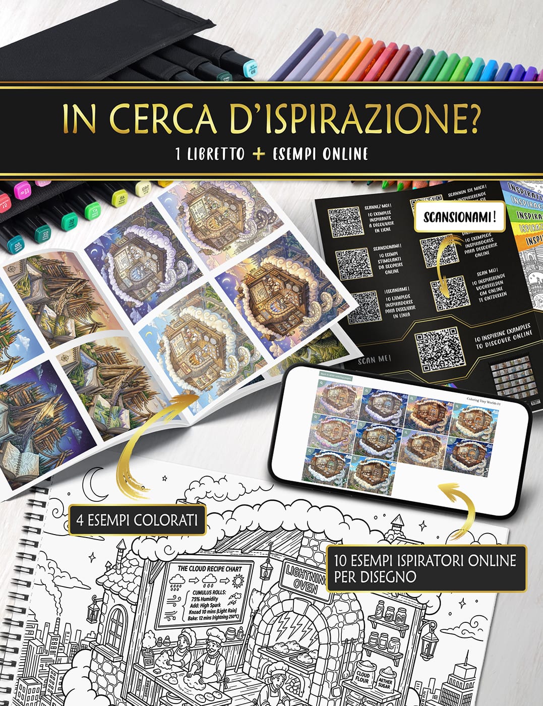 Idee di colore online per i tuoi disegni "Piccoli Mondi" Scopri online esempi e armonie di colore per ispirarti nei tuoi momenti creativi.